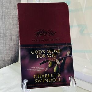 NEW God’s Word for You Charles R Swindoll Leather Softback Book